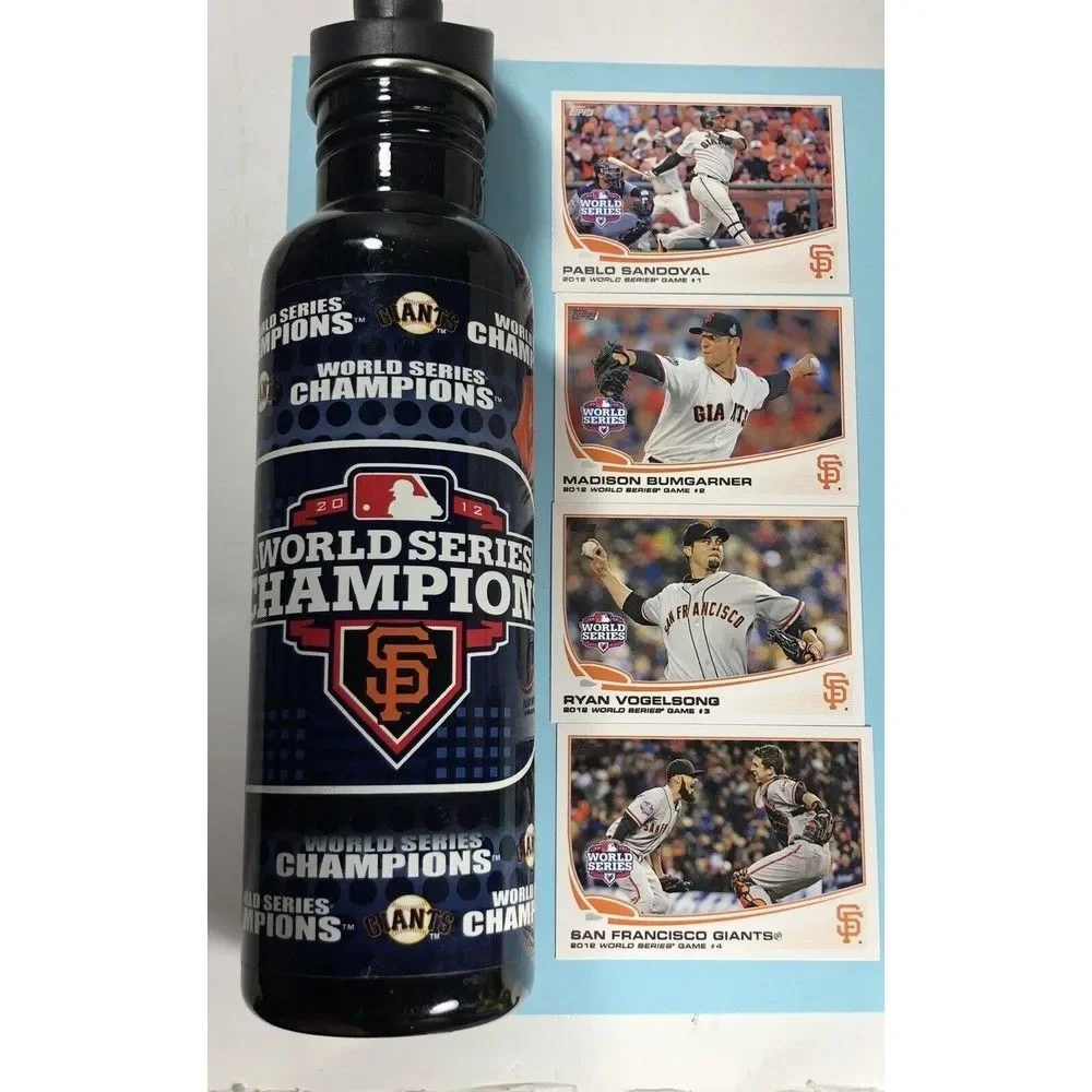2012 SF Giants World Series Champs Insulated Tumbler & 4 World Series Cards